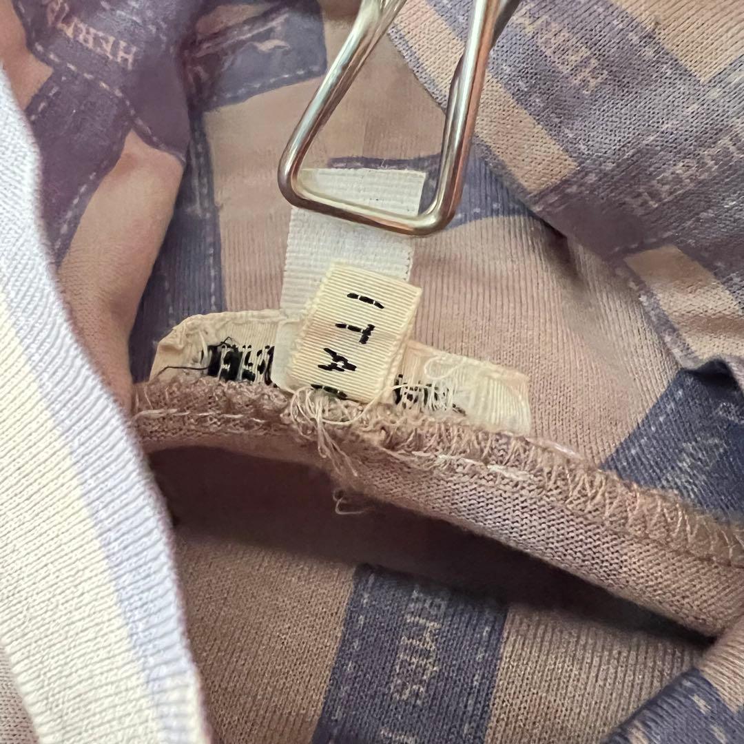 マルジェラ期エルメス　総柄トップス ハイネックカットソー