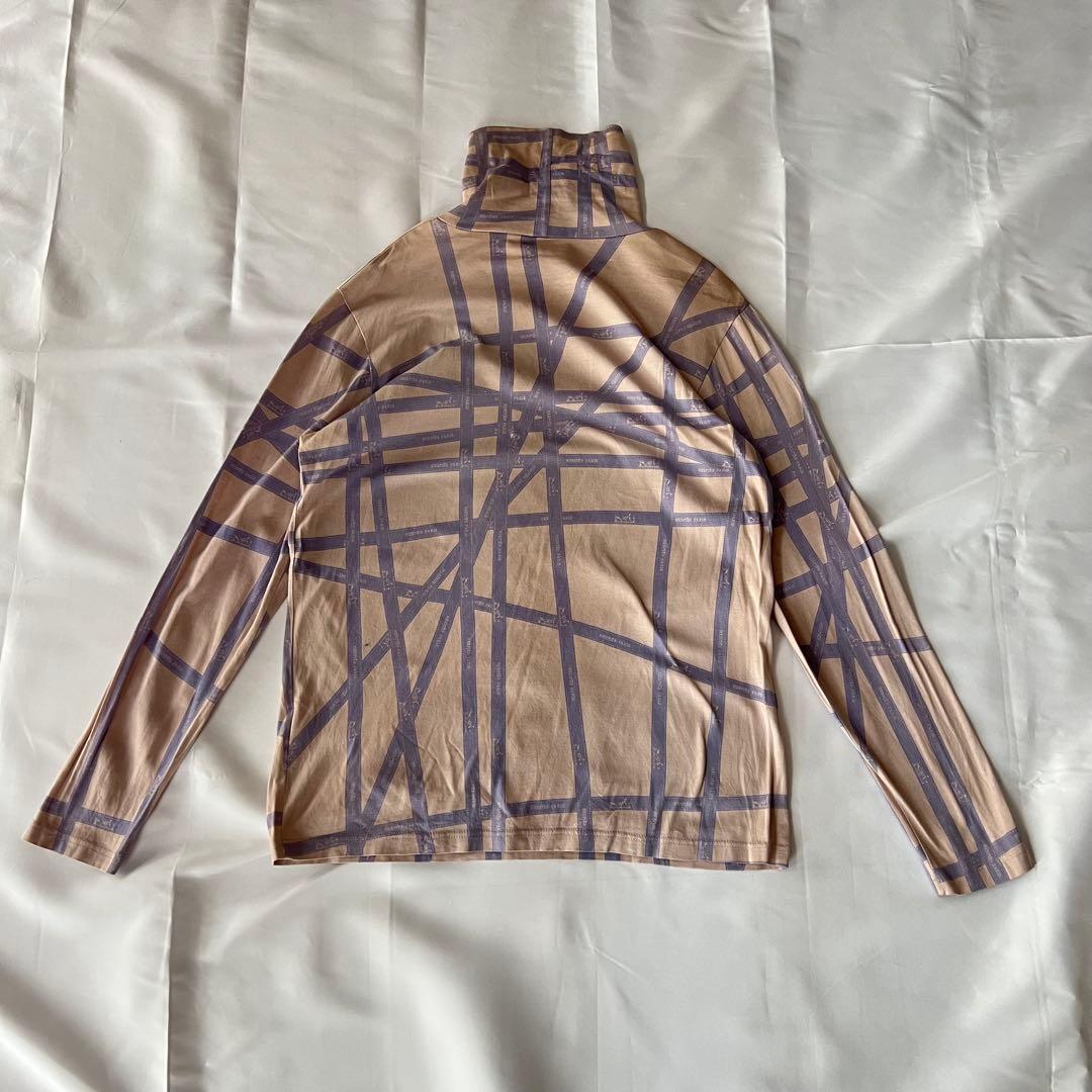 マルジェラ期エルメス　総柄トップス ハイネックカットソー