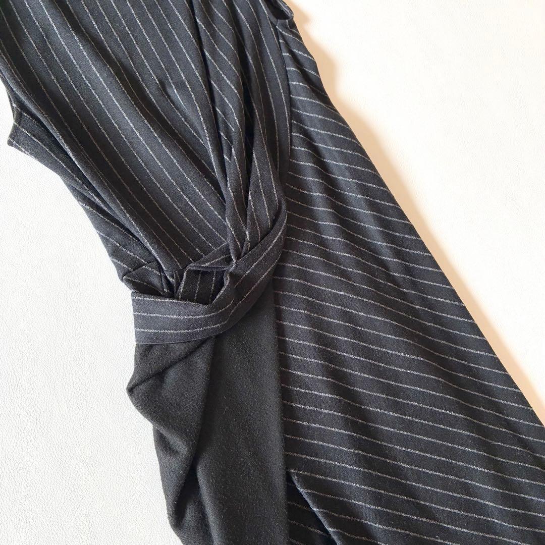 Max Mara　マックスマーラ　白タグ　ツイストワンピース　ウール混　40