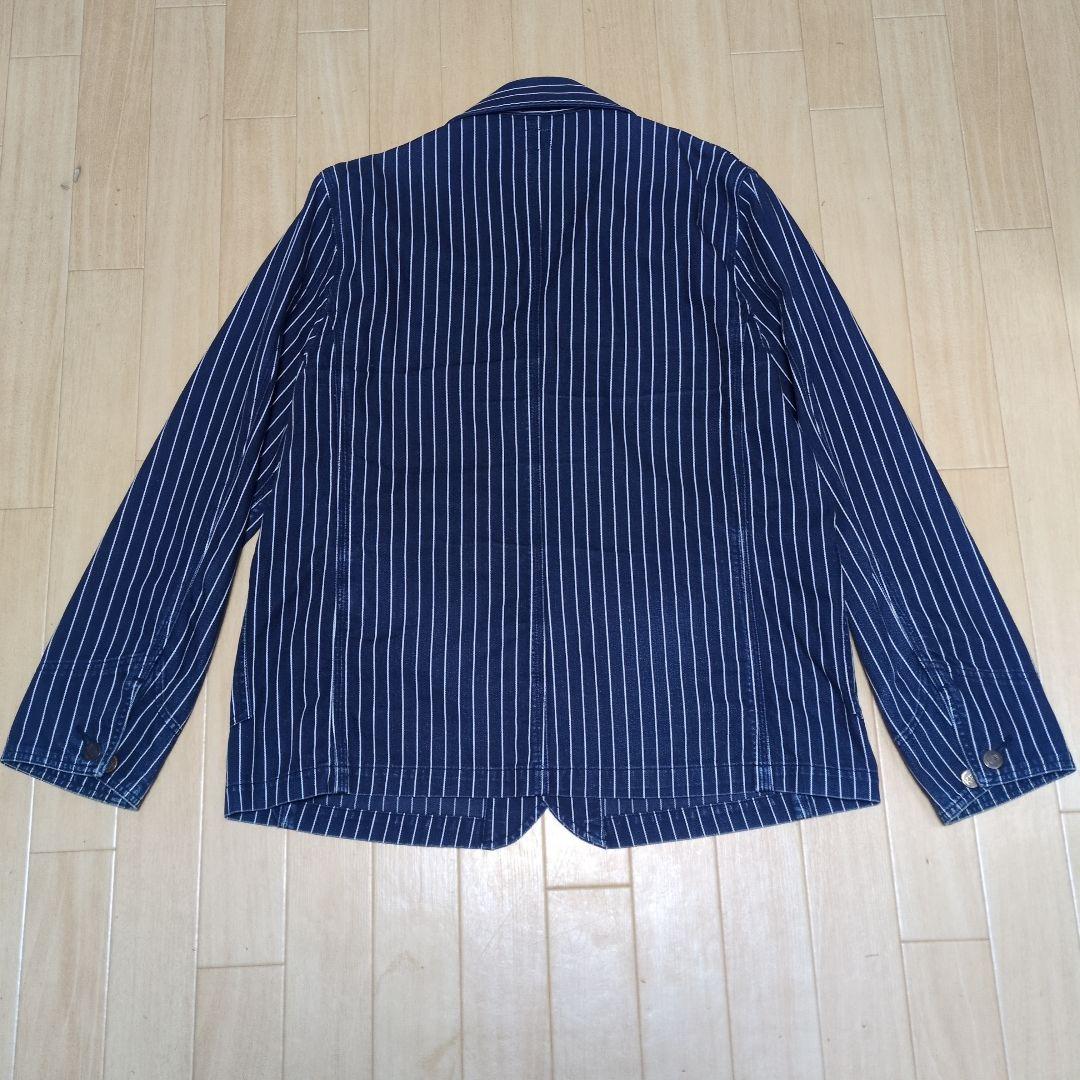 KEY ウォバッシュ ストライプ カバーオール サイズ L