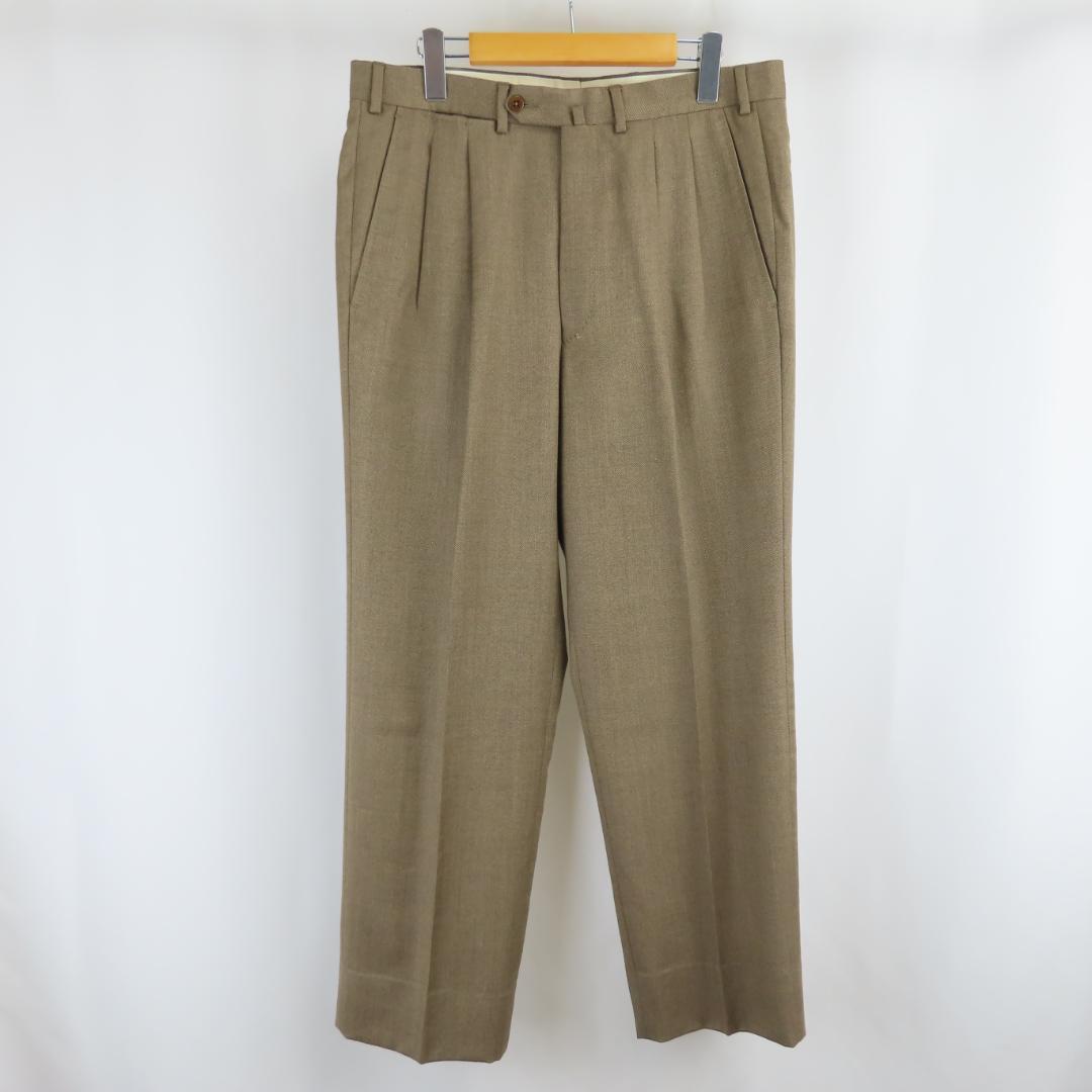 ポルトガル製 ErmenegildoZegna ウール スラックス パンツ 48