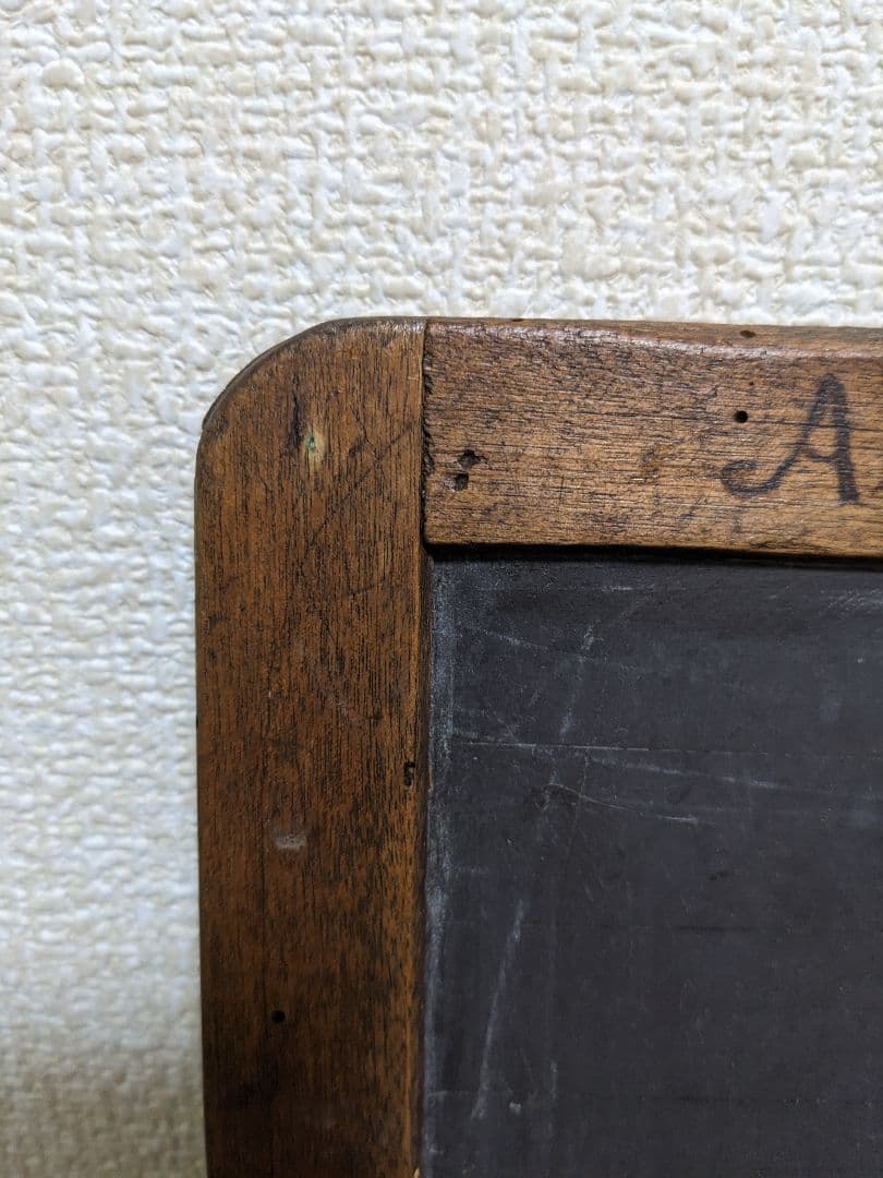 イギリスアンティーク　ショップボード　スレート黒板　木製イーゼル