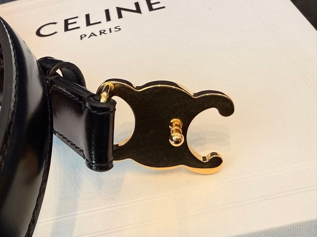 CELINE 18MMトリオンフ ベルト/トリヨンレザー