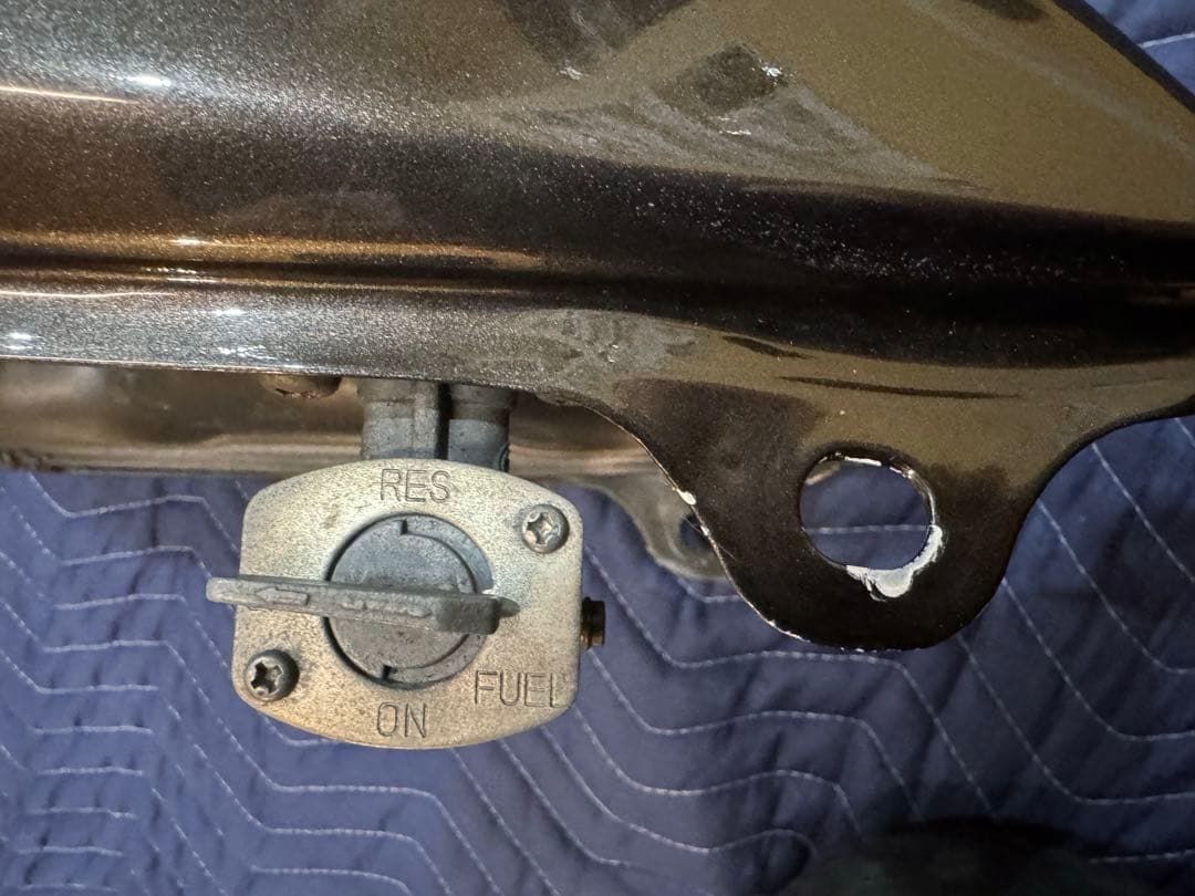 ヤマハTW用　ガソリンタンク＆フロントフェンダー ブラウン　凹み無し