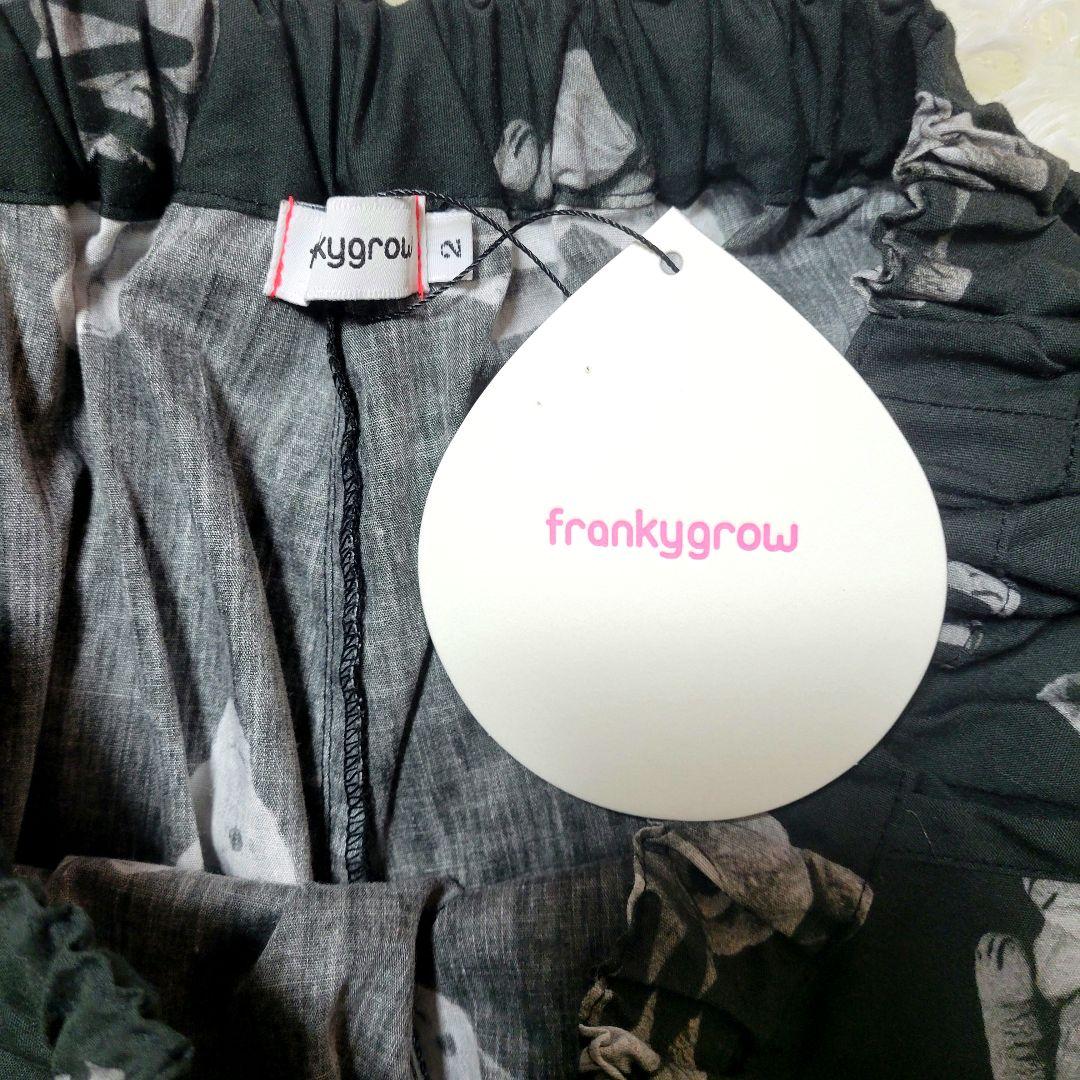 ♡大人F2♡frankygrow♡クマ ギャザー フリル パンツ ブラック