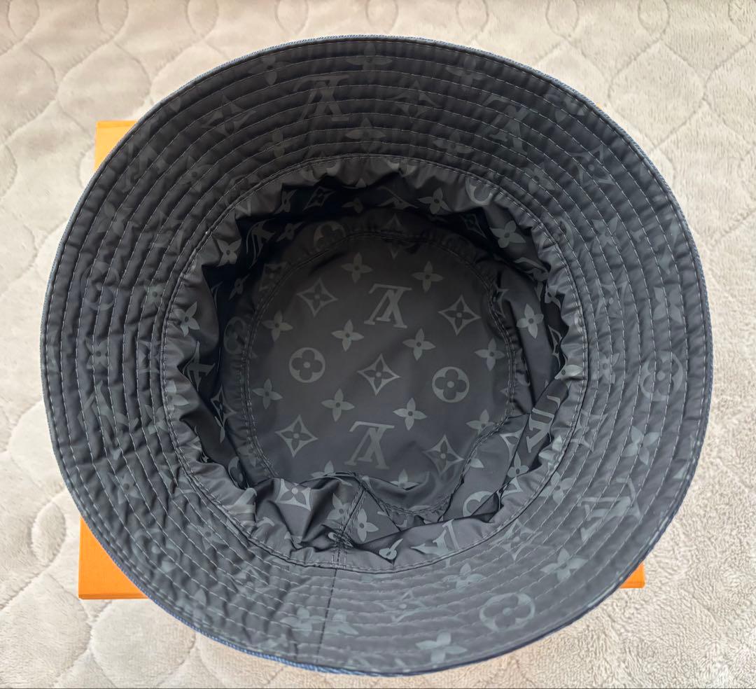 ルイヴィトン シャポー モノグラム レイン ハット ナイロン バケット バケハ