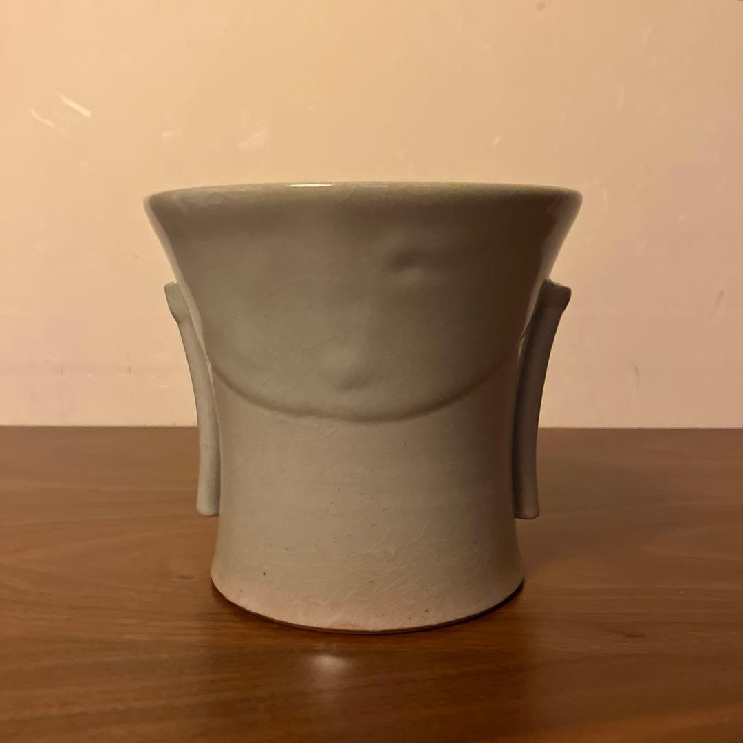 赤膚焼尾西楽斎作　花器