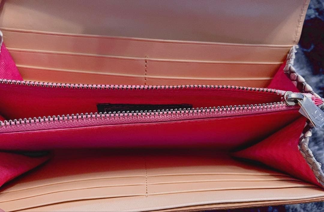 A.D.M.J. ヘビ革 長財布 新品未使用