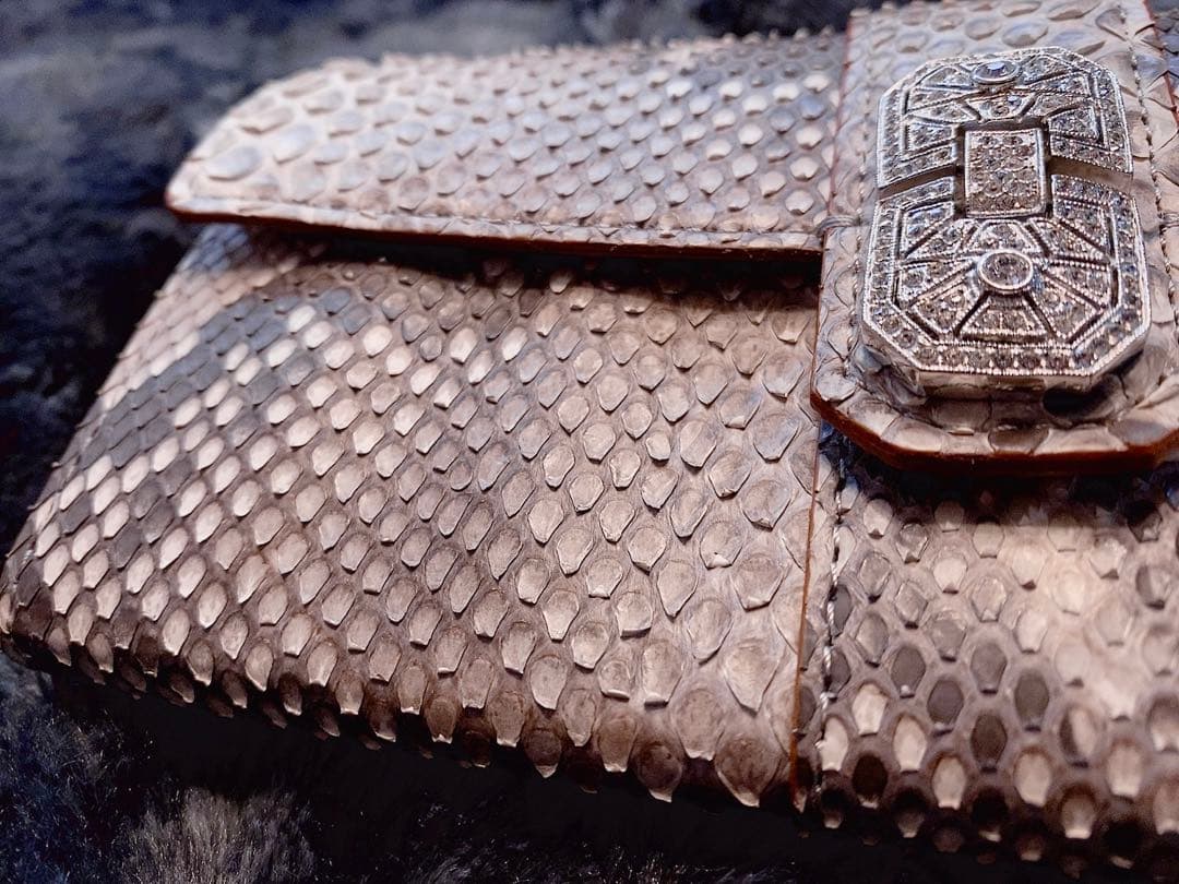 A.D.M.J. ヘビ革 長財布 新品未使用