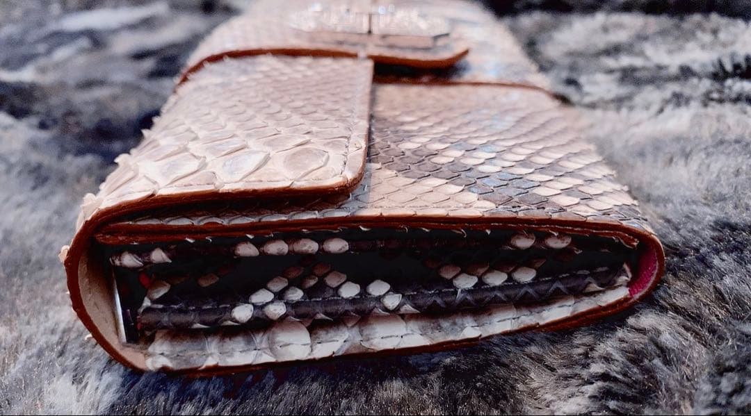 A.D.M.J. ヘビ革 長財布 新品未使用