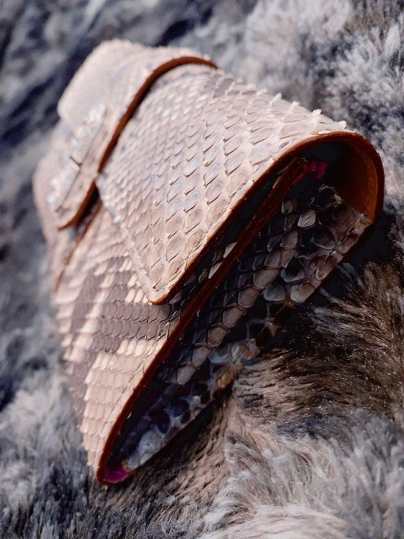 A.D.M.J. ヘビ革 長財布 新品未使用