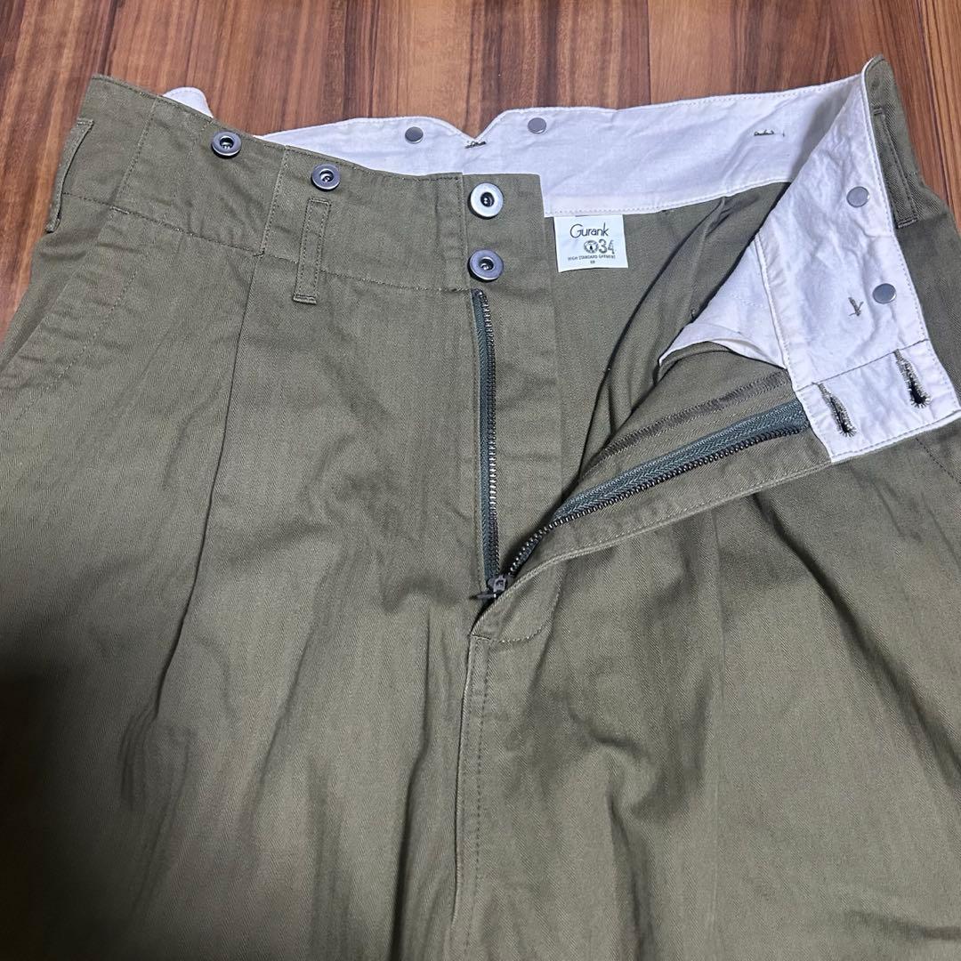 【美品】GURANK 25AW HB WORK PANTS size34