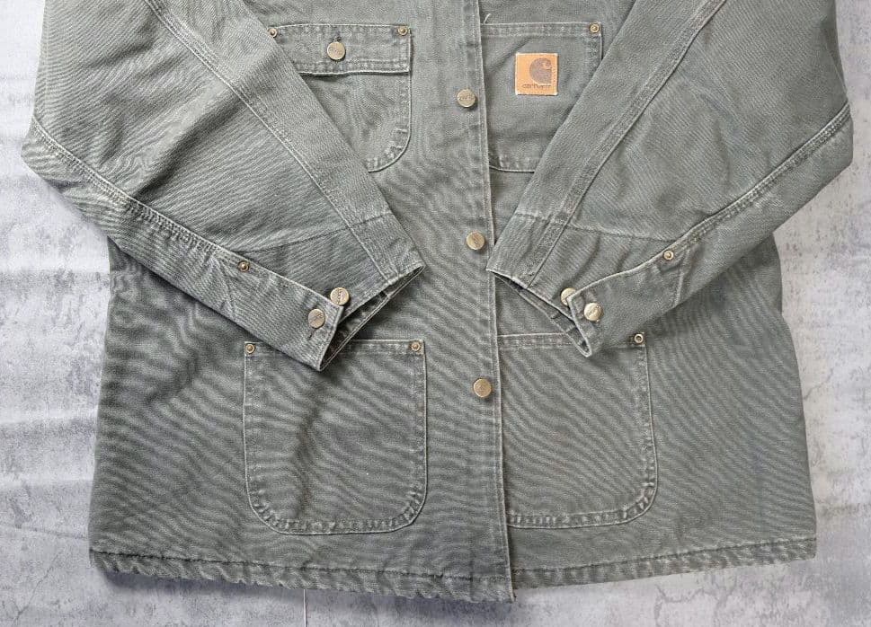 神フェード　90s USA製　carhartt ミシガンチョアコート　モス　XL