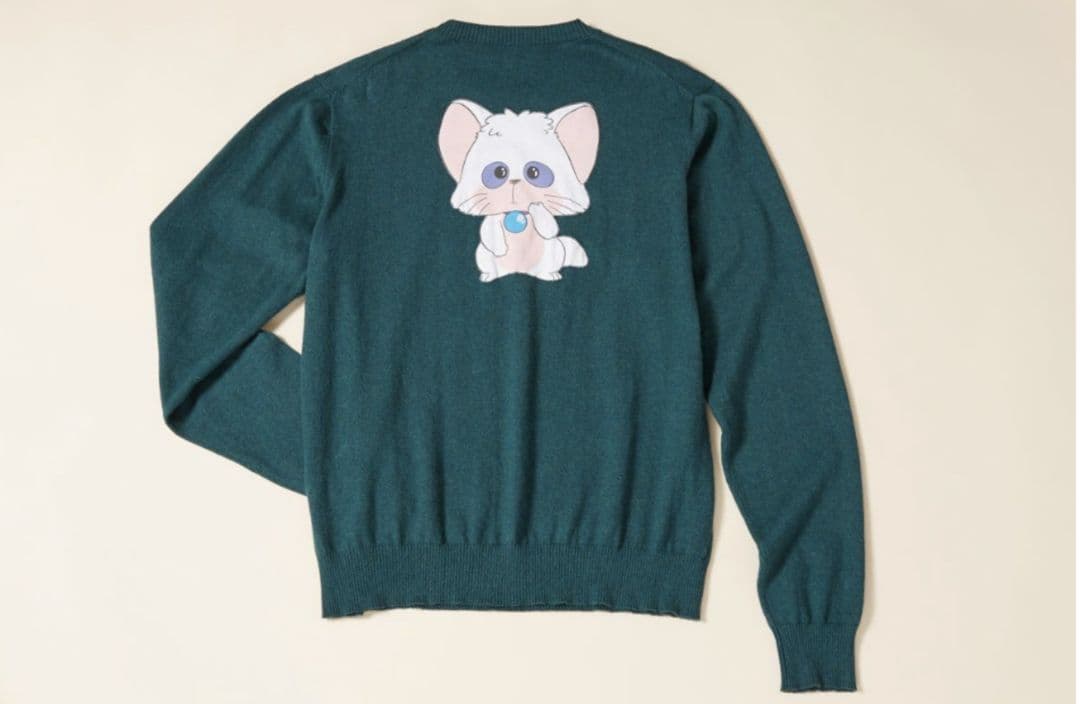 19ss UNDERCOVER クリィミーマミ ネガ ポジ 長袖ニットセーター