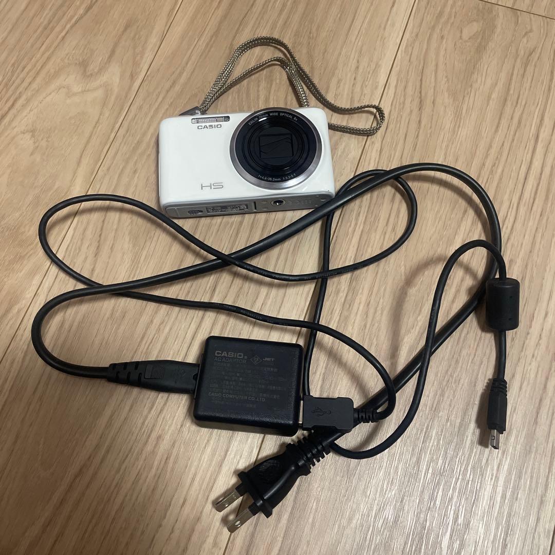 【動作確認済】CASIO EXILIM ホワイト コンパクトデジタルカメラ
