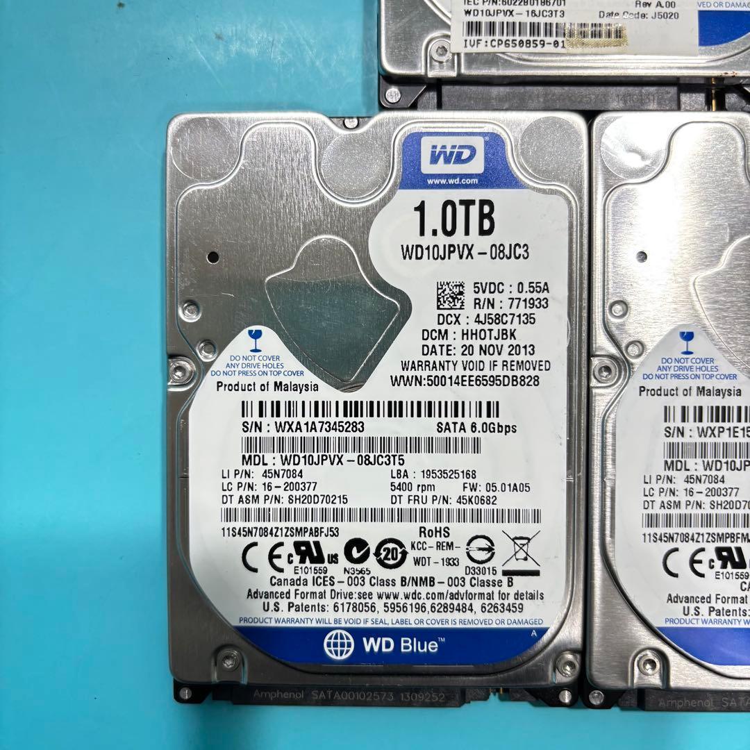 【1TB】【Western Digital製 統一】★2.5インチ★内臓HDD★