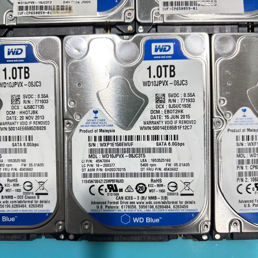 【1TB】【Western Digital製 統一】★2.5インチ★内臓HDD★