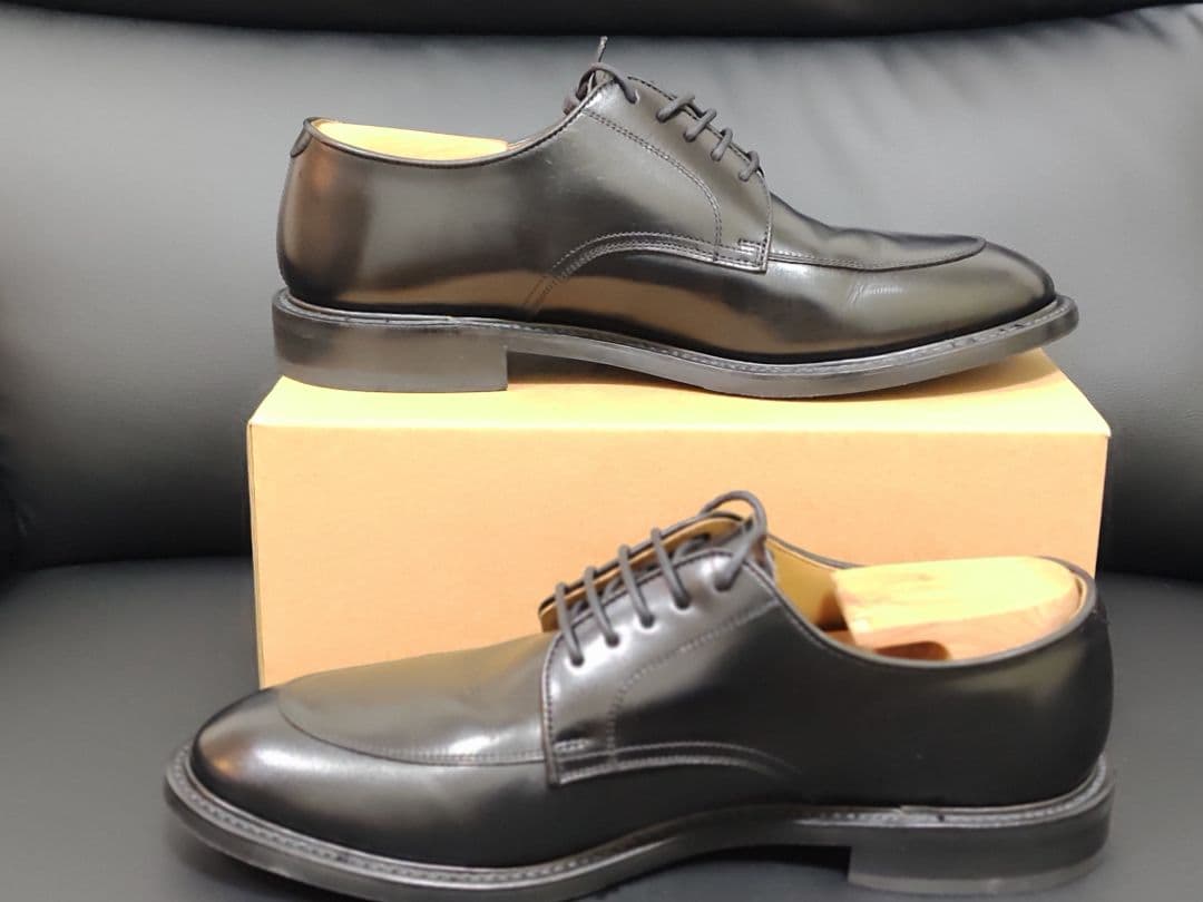 【極美品/希少】リーガル 06NR 26.5cm Uチップ 黒 グッドイヤー