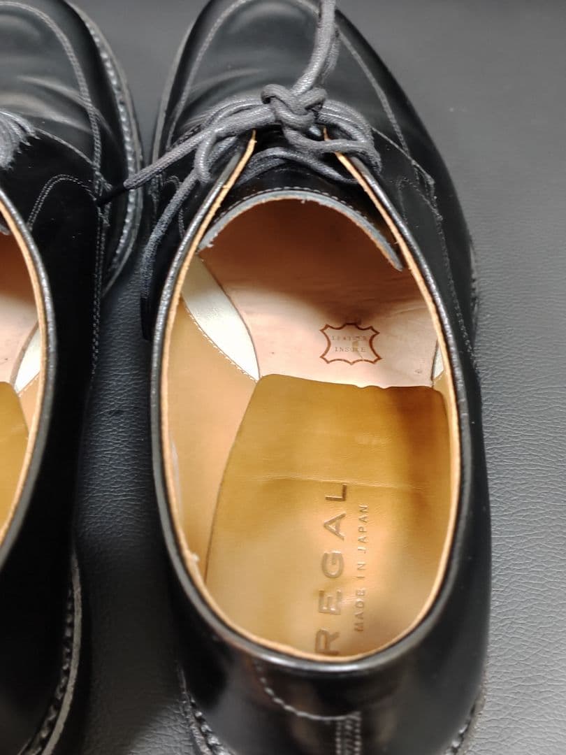 【極美品/希少】リーガル 06NR 26.5cm Uチップ 黒 グッドイヤー