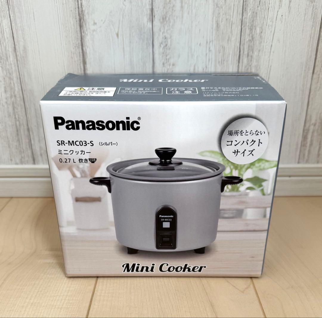 パナソニック 炊飯器 1.5合 自動調理鍋 ミニクッカー SR-MC03-S