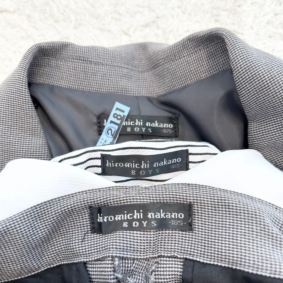 ヒロミチナカノ　キッズフォーマルスーツ　男の子　グレー　長ズボン　165