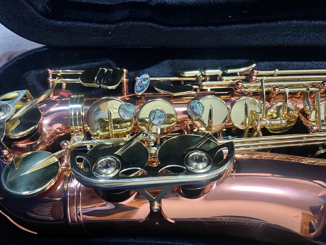 【新品】アルトサックス 銅メッキ クリアラッカー仕上げ