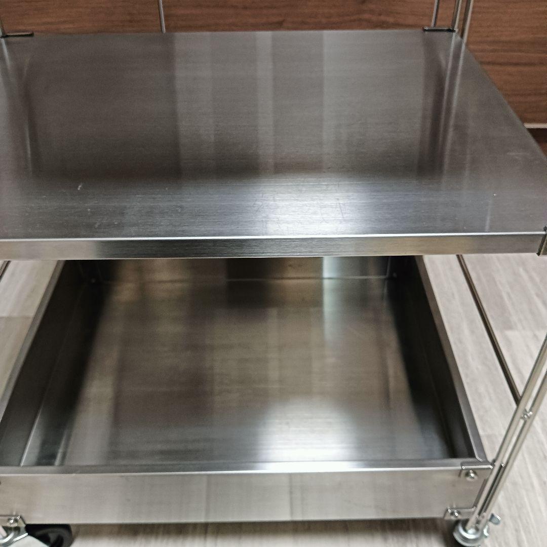 無印良品　ステンレス　ユニットシェルフワゴン　セット