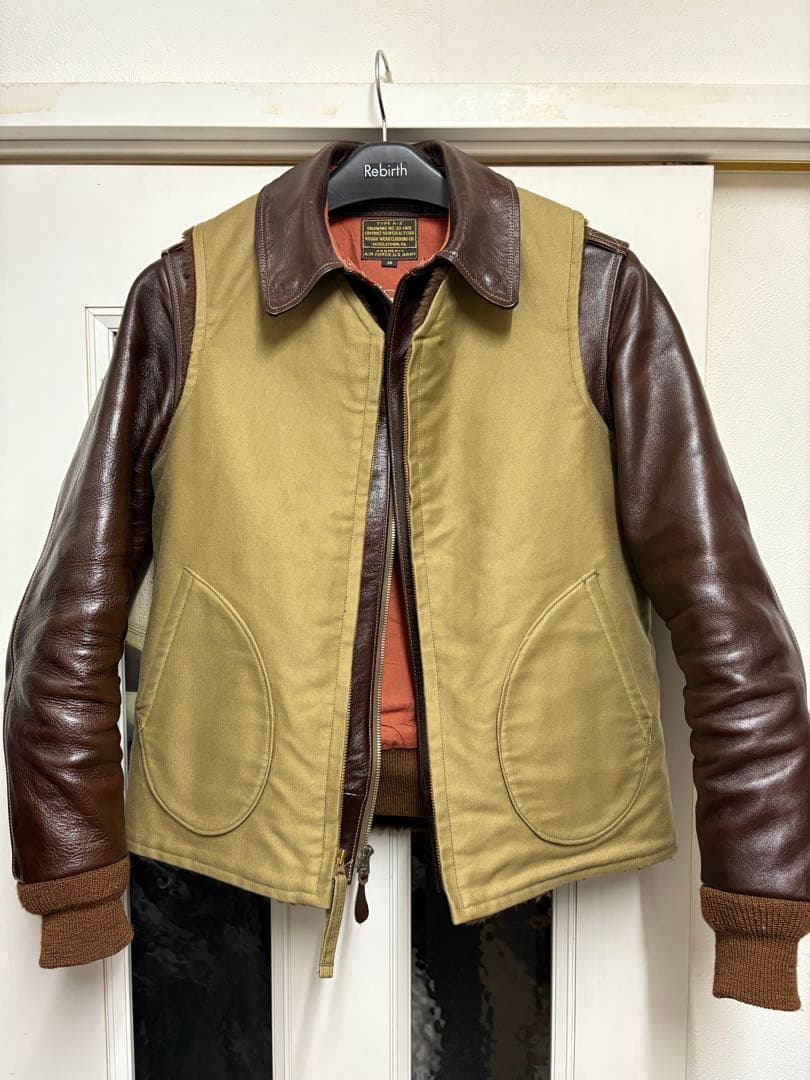 FJ28102 リアルマッコイズ デッキベスト カーキ系 40 美品‼︎