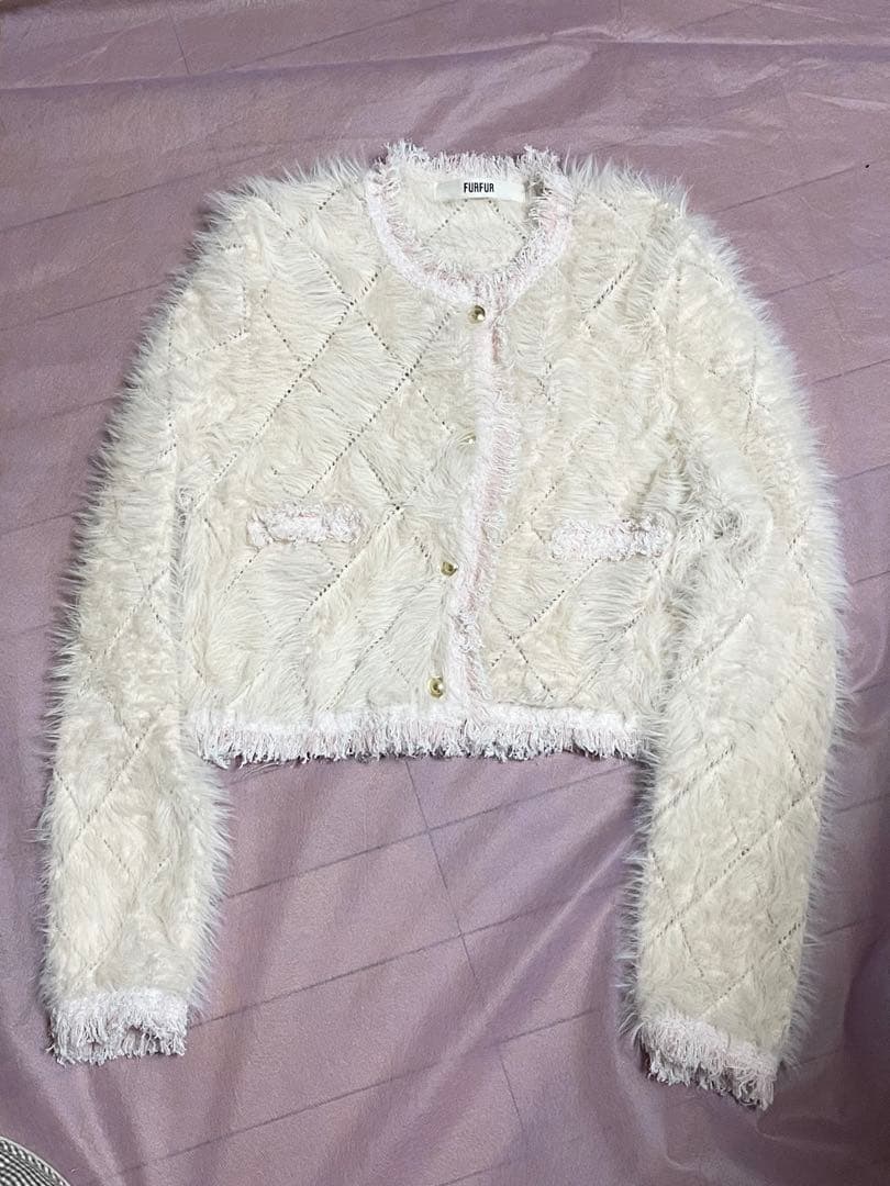 FURFUR フェザーツイードカーディガン