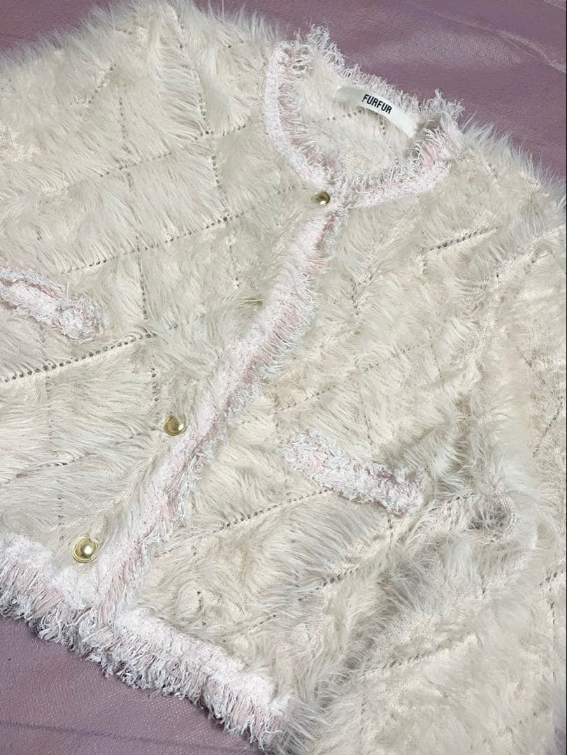 FURFUR フェザーツイードカーディガン