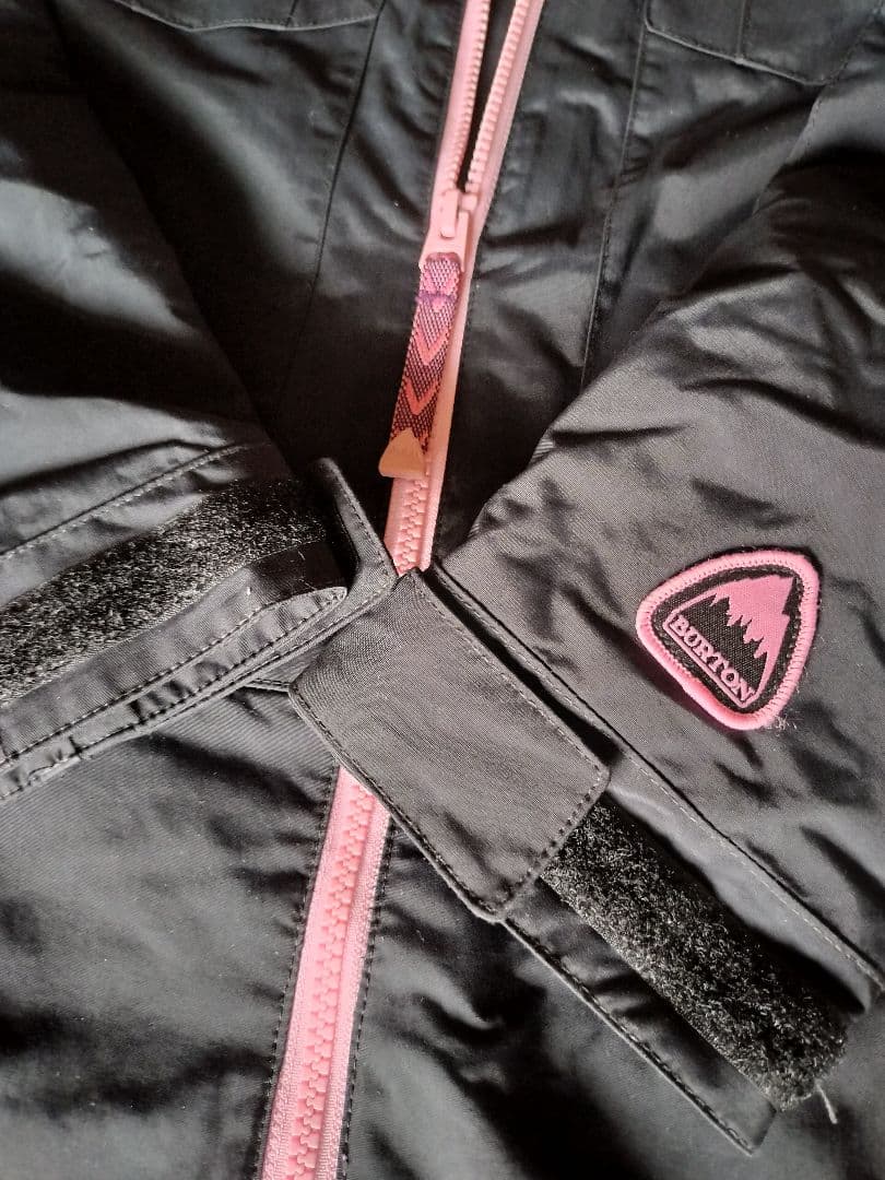 【BURTON スノーボードウェア キッズSサイズ130 黒/ピンク】