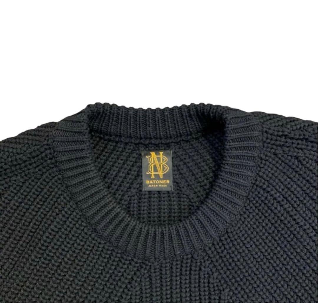 トップス BATONER SIGNATURE CREW NECK size2 Black