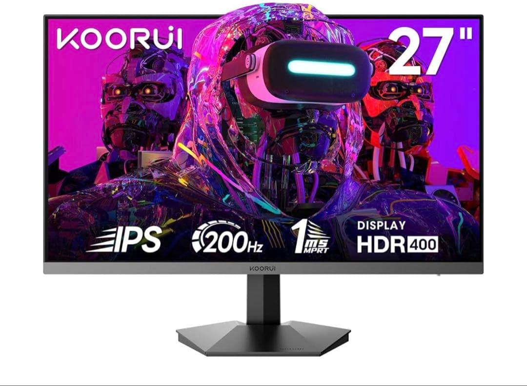 KOORUI モニター 27インチ IPS 非光沢 フルHD pcモニター