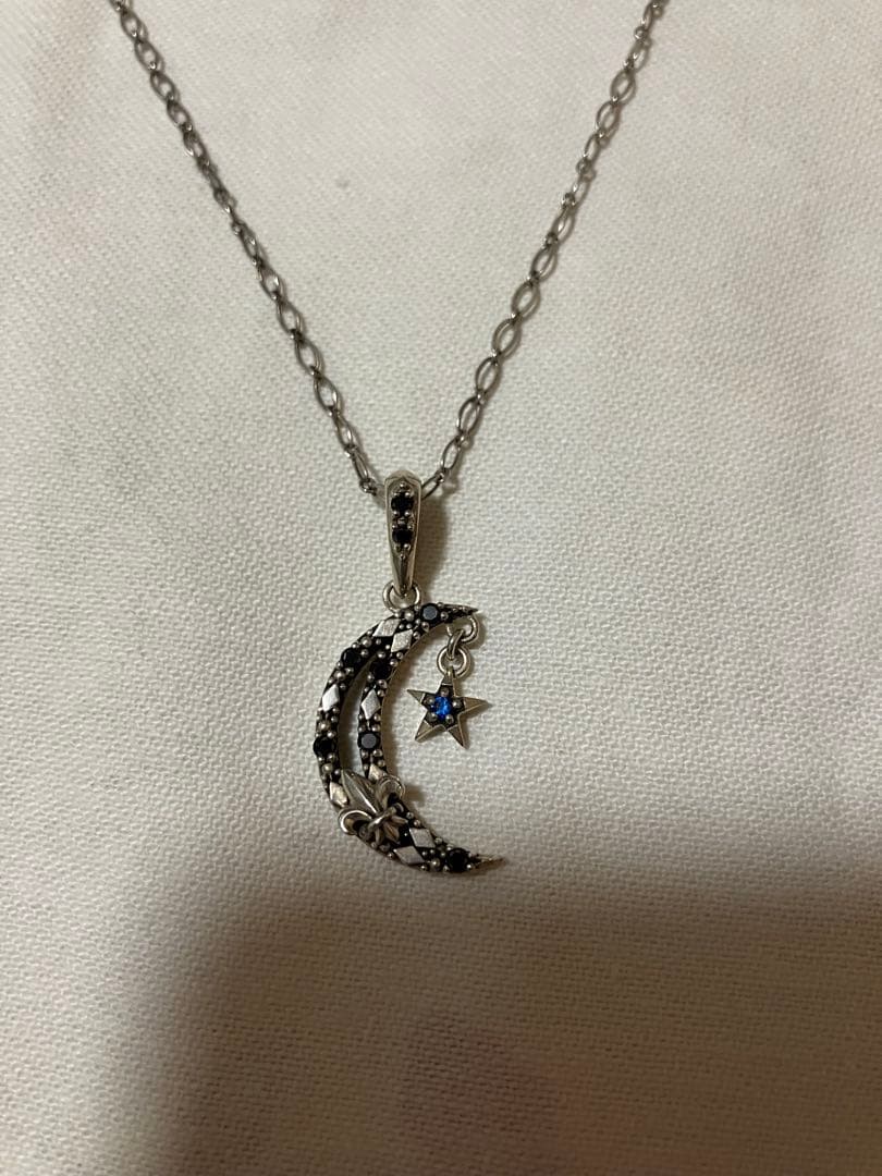 PATRICK COX パトリックコックス　月　星　百合の紋章　ペンダント