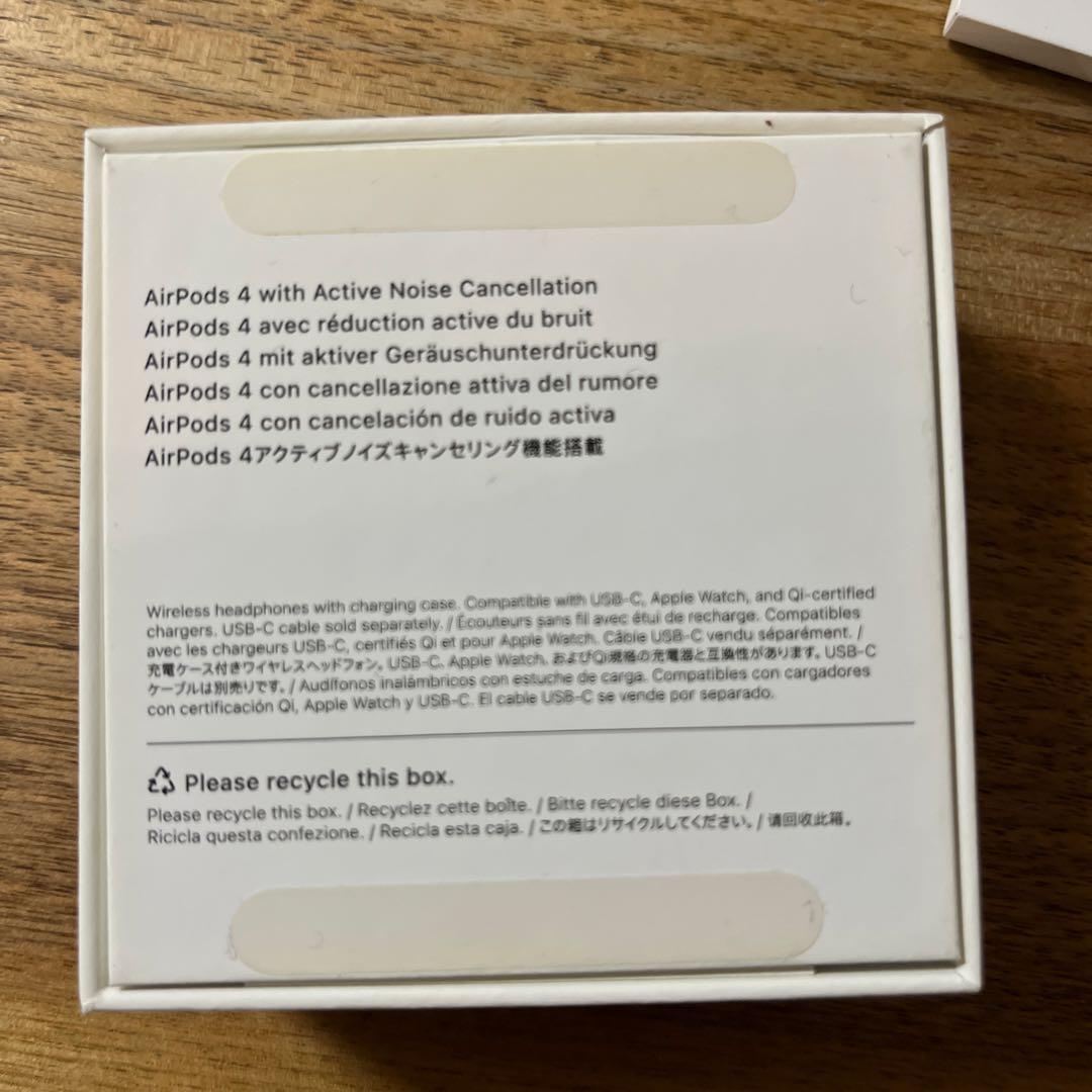 AirPods 4 本体 アクティブノイズキャンセリング ケース付き