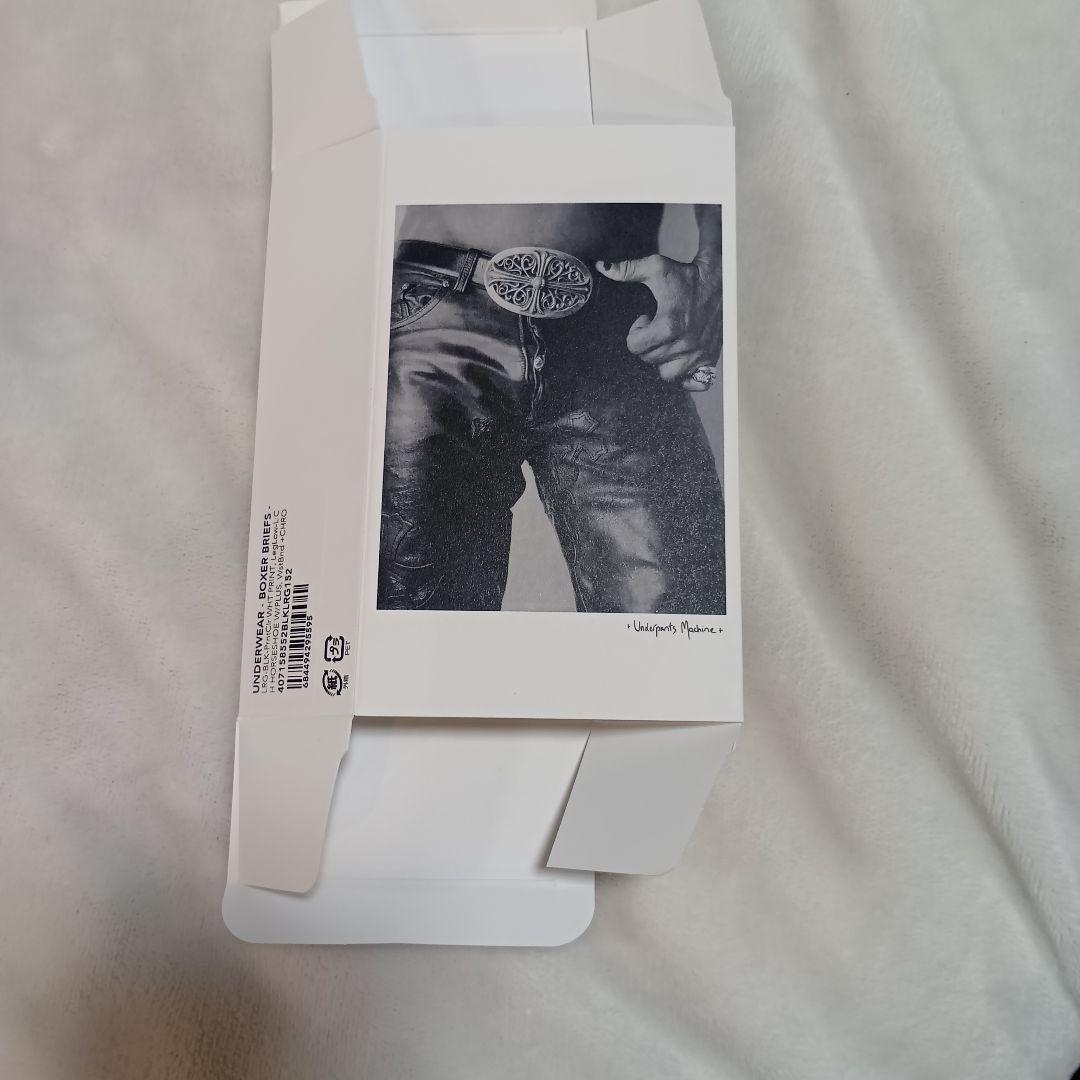 【新品】 Chrome Hearts ショート ボクサー ブリーフ 黒×白 L