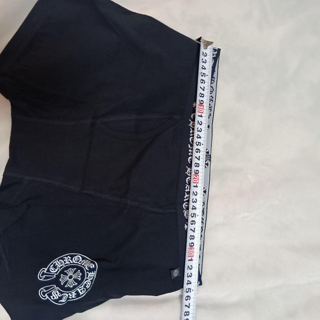 【新品】 Chrome Hearts ショート ボクサー ブリーフ 黒×白 L