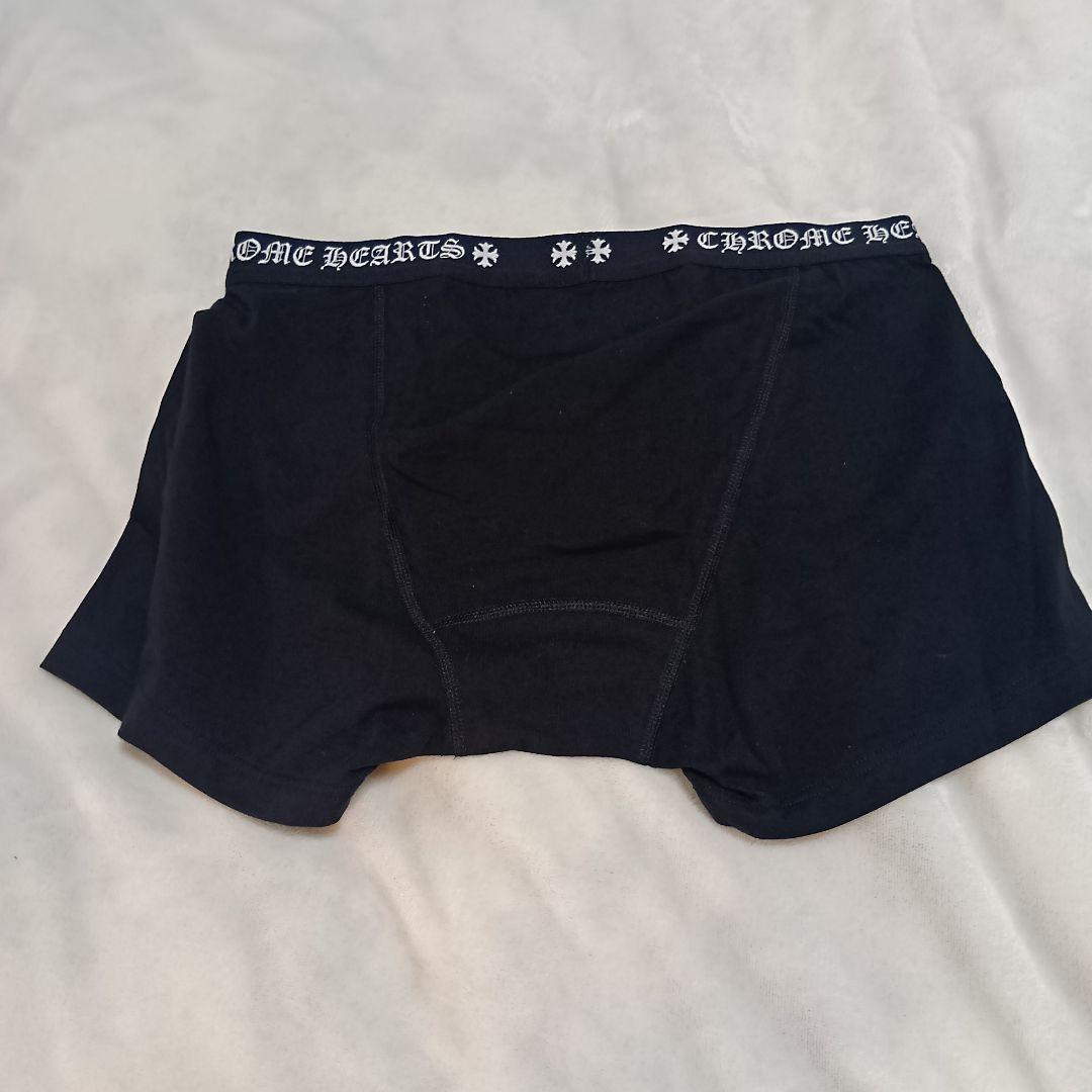 【新品】 Chrome Hearts ショート ボクサー ブリーフ 黒×白 L