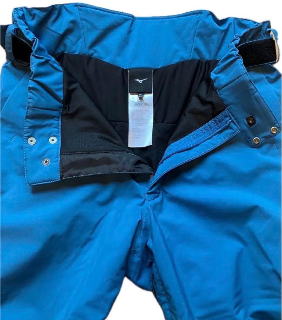 MIZUNO ミズノ スキーウェア XLサイズ上下セット ブルー オレンジ