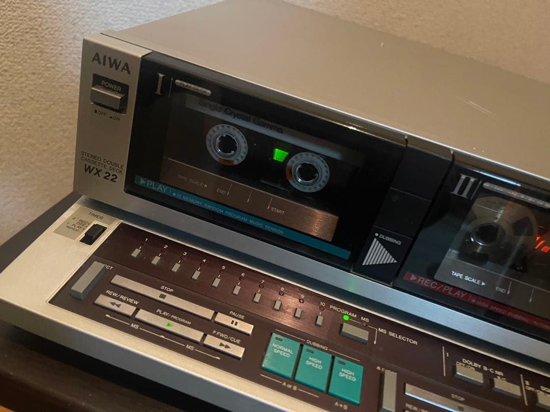 AIWA AD-WX22 希少ダブルカセットデッキ　動作確認