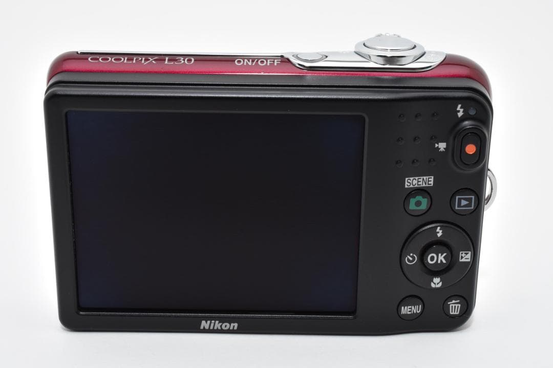 【美品】Nikon COOLPIX L30 レッド　動作確認済