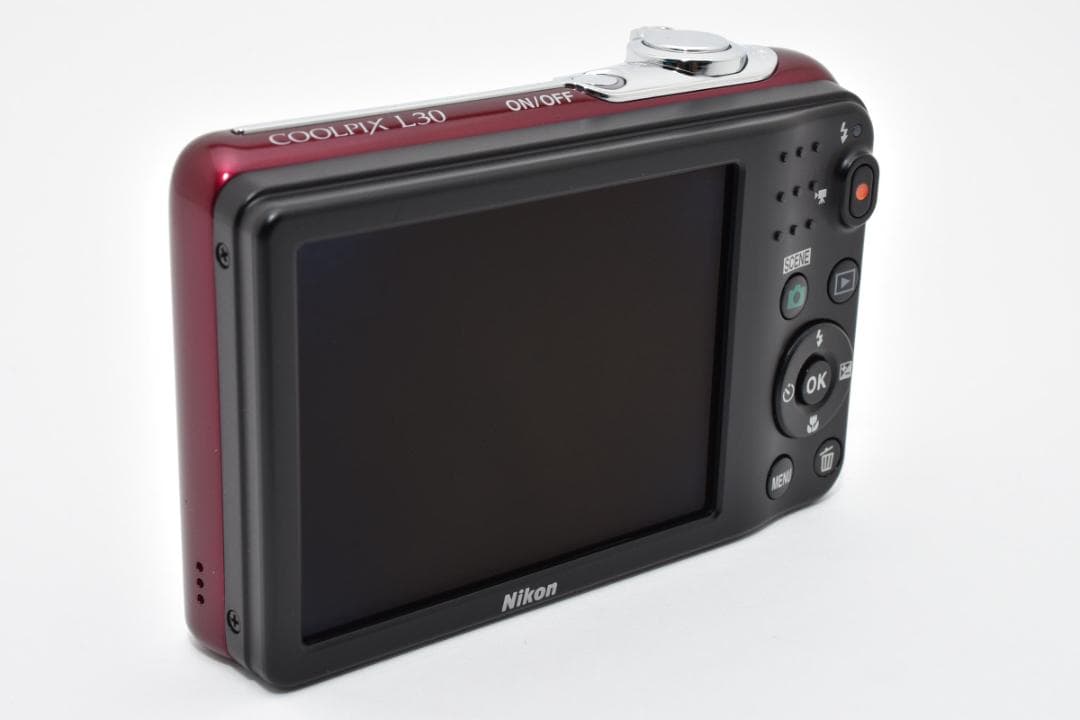 【美品】Nikon COOLPIX L30 レッド　動作確認済