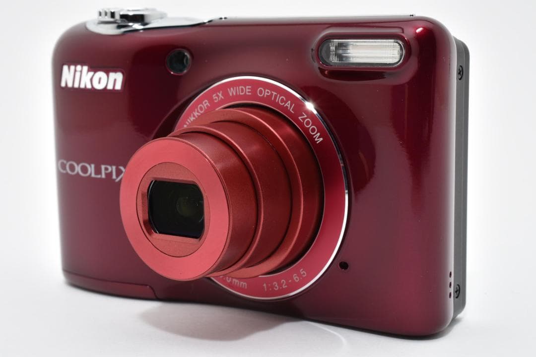 【美品】Nikon COOLPIX L30 レッド　動作確認済