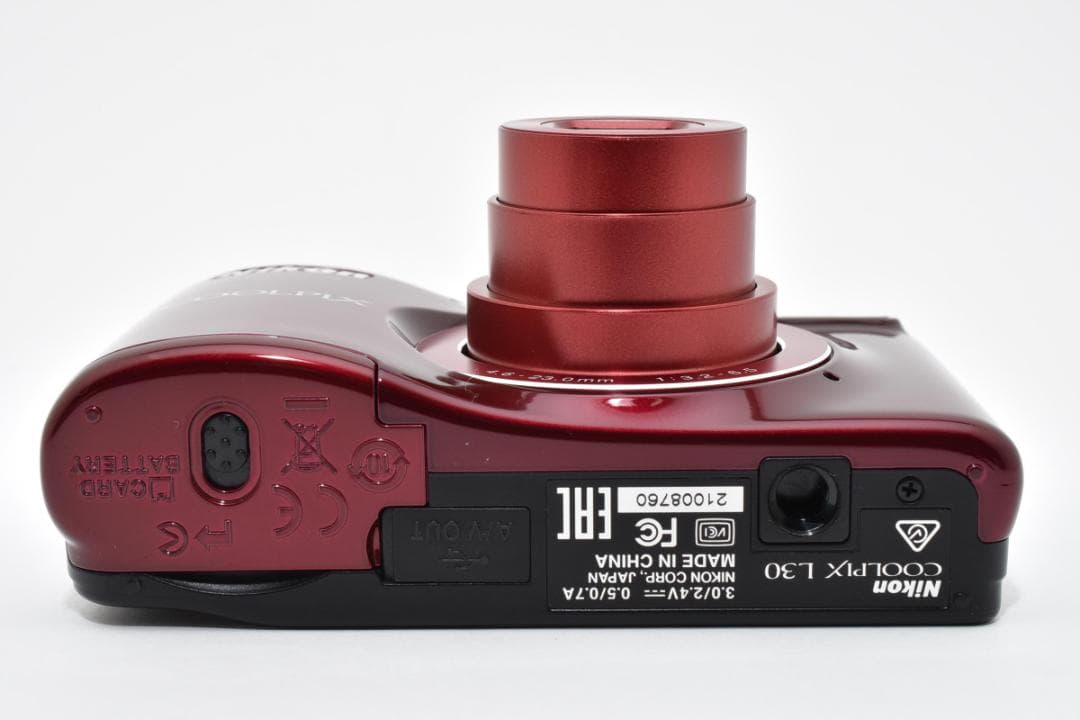 【美品】Nikon COOLPIX L30 レッド　動作確認済