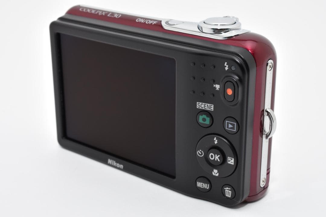 【美品】Nikon COOLPIX L30 レッド　動作確認済