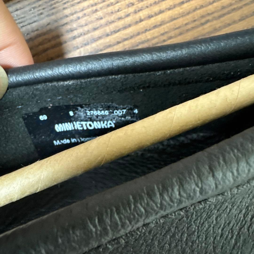 ミネトンカ] モカシン Deerskinレディース Black 25.0 cm