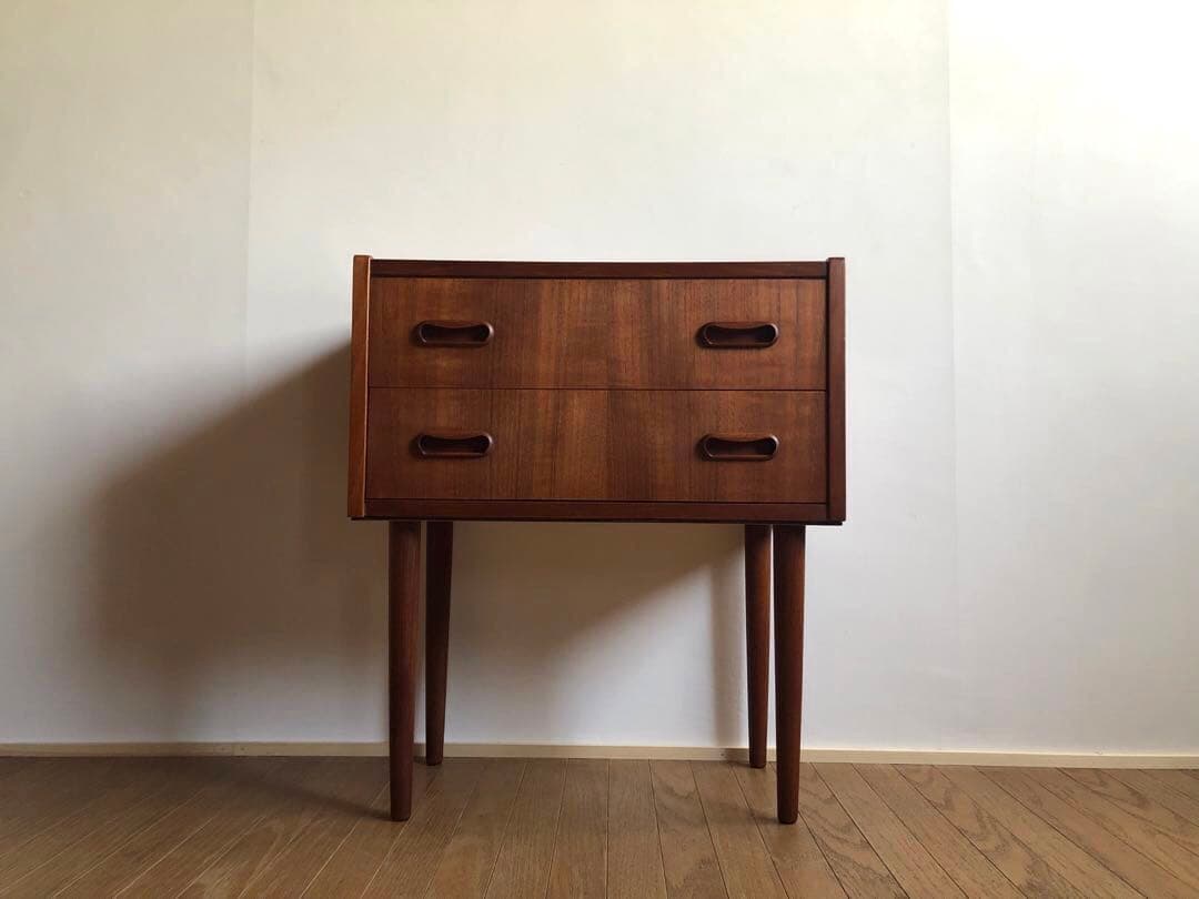 北欧デンマーク ヴィンテージ チーク材 チェスト 2段 ウェグナー モーエンセン
