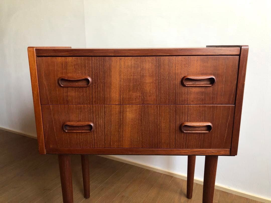 北欧デンマーク ヴィンテージ チーク材 チェスト 2段 ウェグナー モーエンセン