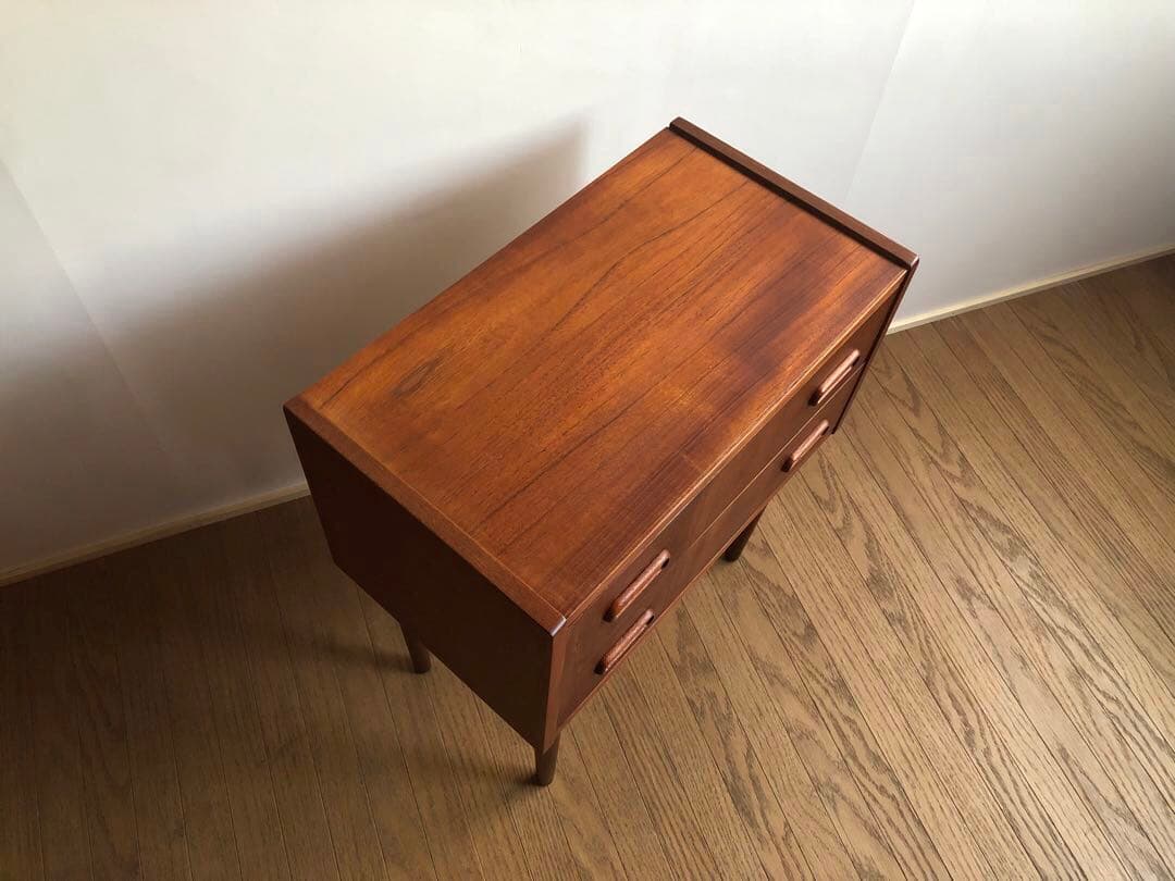 北欧デンマーク ヴィンテージ チーク材 チェスト 2段 ウェグナー モーエンセン