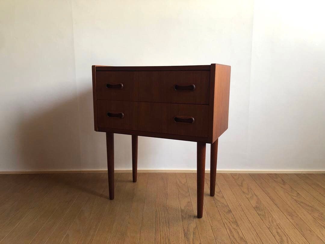 北欧デンマーク ヴィンテージ チーク材 チェスト 2段 ウェグナー モーエンセン